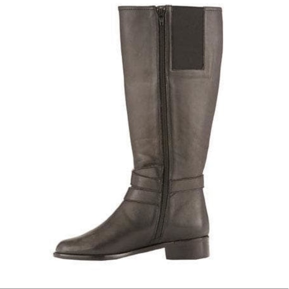Wide Fit Brown Napa Leather Knee High Boots - Picture 6 of 6